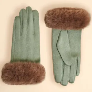 Bettina Fur Cuff Gloves