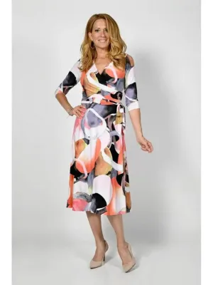 Fit and Flare Wrap Dress #236210