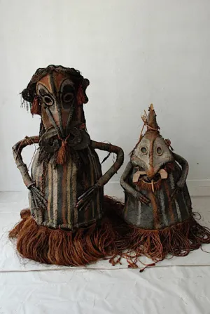 New Guinea Woven Dance Masks